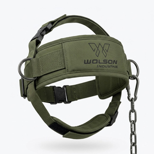 Harnais d'exercice pour le cou en néoprène réglable Wolson Industry, rembourrage confortable, fermeture à boucle et crochet, fitness professionnel - Product Image 1