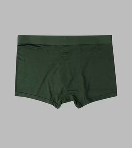 Green Modal Underwear - Solid Color Boxer Briefs, Soft Comfortable Pants Suitable for Daily Wear, <b>Machine</b> Washable Modal Fabric - Product Image 3