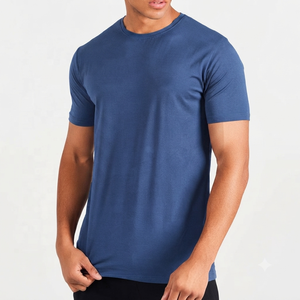 T-shirt d'été pour homme, haute qualité, fitness, sport, décontracté, business, prix bas, coton uni - Product Image 3