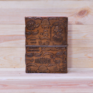 Wholesale Factory Price Genuine Vintage <b>Leather</b> Bound Journal 7x5 Hardcover Sketchbook Pencil Paper Cotton Rug Dairy Gift - Product Image 3