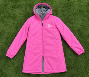 Custom Kids Waterproof Swim Parka Jacket with Hood | Windproof Fleece Lined Long Changing <b>Robe</b> <b>Coat</b> for Swimming Surfing & Beach - Product Image 6