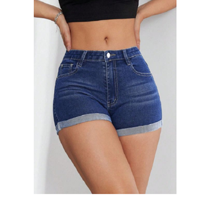 Shorts Deportivos de Mujer de Cintura Alta, Ajustados, de Spandex/Algodón, de Secado Rápido, Ligeros y Ecológicos, Fabricación Profesional - Product Image 2