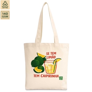Sac fourre-tout promotionnel en coton 140 GSM, sac de shopping promotionnel 38x42 cm, logo personnalisé, vente en gros, OEM, réutilisable, modèle SNC95AS - Product Image 3