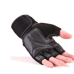 BARYAR FITNESS <b>Half</b> Finger Gym Workout Gloves Neoprene Mesh Breathable Non <b>Slip</b> Lace-Up Closure Adjustable Wrist Strap Fitness - Product Image 6