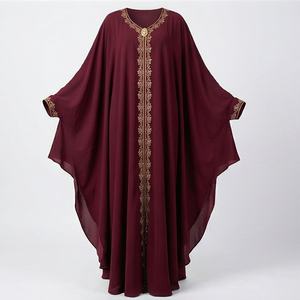 Abaya de Lujo, Modestas y Transpirables, Abayas Islámicas Cerradas, Venta al por Mayor para Mujeres Musulmanas, Mejores Precios, Vestidos, Ropa de Moda - Product Image 1