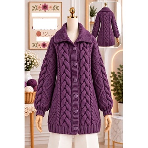 Pulls 100% acrylique ou coton, calibre 12, pour femmes, très tendance, style décontracté, pour la saison hivernale, fournisseur du Bangladesh. - Product Image 3