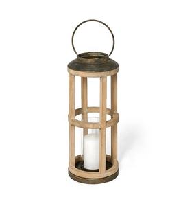 Farol de Madera de Diseño de Lujo en Color Blanco con Parte Superior Metálica Dorada, Resistente al Viento, Decoración Interior y Exterior, Farol Decorativo - Product Image 3