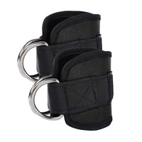 Sangles de cheville rembourrées respirantes antidérapantes de qualité supérieure pour machines à câbles, brassards de gym réglables pour les exercices de fessiers et les entraînements des jambes