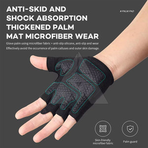 Gants de musculation à demi-doigts les plus vendus, taille et logo personnalisés, gants de musculation confortables - Product Image 5