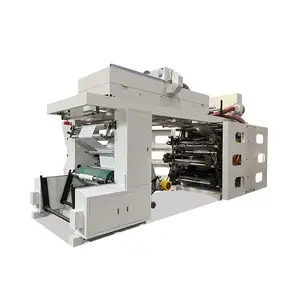 מדפסת גליל לגלגול במהירות גבוהה 6 צבעים אוטומטית מכונת דפוס פלקסו תוף מרכזי הדפסת נייר כבד