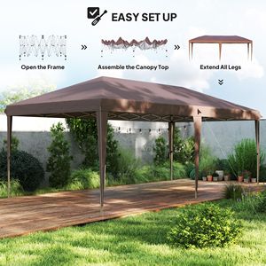 "20FT X 10FT Pop up <b>Canopy</b> <b>Tent</b> with Carrying Bag for Outdoor Gatherings" - Product Image 4