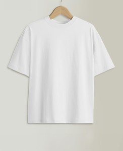 เสื้อยืดโอเวอร์ไซส์สไตล์วินเทจสำหรับผู้ชาย ลุคดิสเทรส พิมพ์ลายกราฟิกตามสั่ง เสื้อเปล่าเรียบง่าย แฟชั่นสตรีท ทรงหลวม - Product Image 1