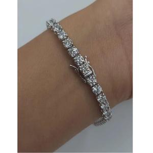 Bracelet tennis en moissanite de luxe de qualité supérieure pour mariage, fiançailles, anniversaire, cadeau de bijoux disponible au prix d'exportation - Product Image 1