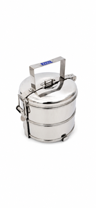 Dheer International Modern Stainless Steel Food Grade 202 Thailand Tiffin 20cm Diameter 2 Layer Wholesale - Product Image 1