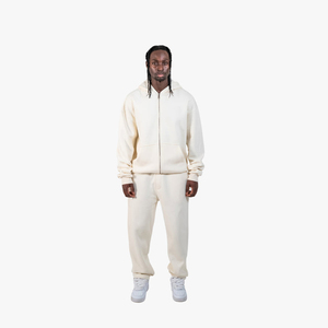 Ensemble de survêtement 2-en-1 à capuche coupe droite en polaire délavée, style streetwear, polyester/coton, pour homme, idéal pour la gym, la détente et le quotidien - Product Image 6