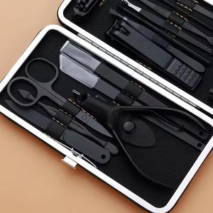 <b>Nail</b> Kit 7 in 1 Stainless Steel Manicure Tools Set Single Spring Professional Durable Portable <b>Case</b> Classic Style Adult Use - Product Image 4