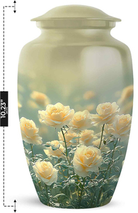 Urnes funéraires en laiton pour adultes, urnes artisanales pour cendres d'hommes et de femmes, urnes décoratives, urnes funéraires - Product Image 2