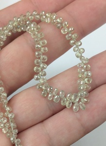 Cuentas de Diamante Amarillo Blanco Transparente AAA+ de 2.5-3mm, Facetadas en Forma de Lágrima, Piedras Preciosas Naturales Sueltas, Suministro de 0.18ct, Sudáfrica - Product Image 2