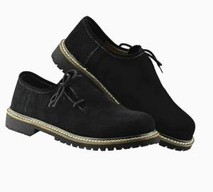 รองเท้าหนังแท้คุณภาพสูงสำหรับผู้ชาย ดีไซน์หรูหรา ปิดนิ้วเท้า แบบผูกเชือก ใส่สบายสำหรับกิจกรรมกลางแจ้ง คอลเลคชั่นฤดูใบไม้ร่วง คุณภาพเยี่ยม - Product Image 1