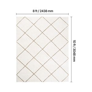 Tappeti in peluche per interni 8 x 10 piedi, spessi e resistenti, a pelo lungo, set ad alta visibilità - Product Image 2