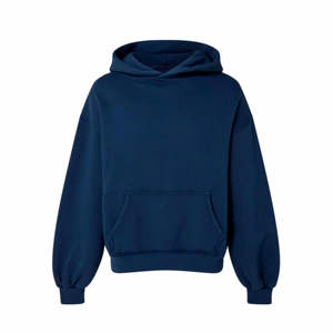 Hoodies unisexes de haute qualité à épaules tombantes, coupe courte et ample, grandes tailles, personnalisables, streetwear, en tissu épais, sans cordon, pour hommes - Product Image 1