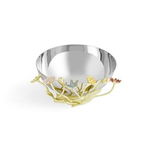 Ensemble de bols à collation en acier inoxydable de designer exclusif avec poignée dorée artistique pour une décoration de table haut de gamme à la maison et à l'hôtel - Product Image 1