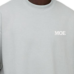 Camisetas de algodón con cuello redondo para hombre, manga corta, estilo casual, minimalistas, lisas, con pequeño logotipo para venta al por mayor. - Product Image 3