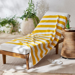 ผ้าขนหนู OEM Cabana Stripe 500 GSM 70x150 ซม. ปราศจากทราย เนื้อนุ่ม ผลิตจากฝ้ายอิตาลี เหมาะสำหรับรีสอร์ทและโรงแรม - Product Image 4