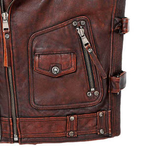 Chaleco Vaquero Personalizado para Hombre, Estilo Motero, Transpirable, con Detalles de Botones y Relleno de Algodón - Product Image 3