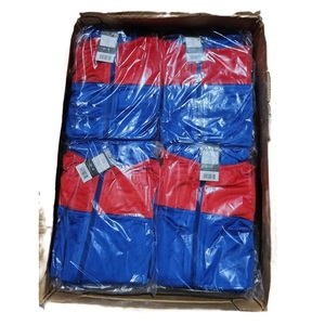 Conjunto deportivo informal para niño con paneles azules y rojos, cintura elástica, banda de poliéster, buen tacto, proveedor de Bangladesh. - Product Image 5
