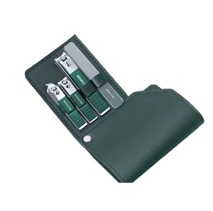 Factory Supply Custom Black Stainless Steel Durable 3 1 Manicure Set Straight Edge Toe Cutter Finger Nipper Nail <b>File</b> Gift <b>Box</b> - Product Image 2