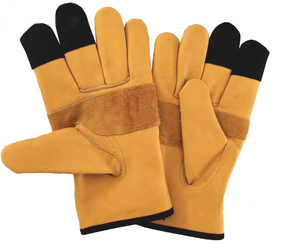 ถุงมือทำงานสีเหลือง ปลายนิ้วเรียบ กันลื่น ทนต่อการเสียดสี ทนความร้อน ซักเครื่องได้ 7 ออนซ์ ข้อมือถุงมือแบบปลอดภัย - Product Image 5