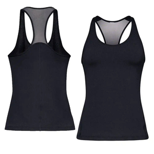 Chaleco para mujer, camiseta sin mangas elástica y sexy, camiseta corta de color liso para verano, chaleco informal ligero y transpirable - Product Image 1
