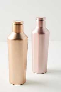 <b>Pure</b> Copper and <b>Rose</b> Gold Metallic Finish Modern Dual <b>Water</b> Bottle Set Metallic Hydration Flask Wholesale Supplier - Product Image 1