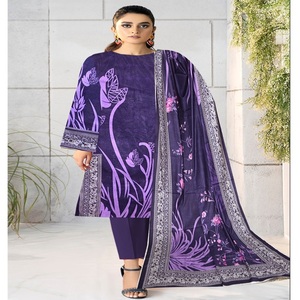 AF Fashion VOL 5ชุดผู้หญิง3ชิ้น, ชุดเดรส salwar kameez แบรนด์พิมพ์ดิจิตอลสนามหญ้าสไตล์อินเดียและปากีสถาน - Product Image 3