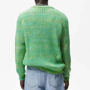 Fournisseur OEM – Pull Homme Entièrement Tricoté Personnalisé avec Motif Lettres, Col Rond, Tricot d'Hiver – Fabricant OEM – Logo Avant – Haute Qualité - Product Image 3