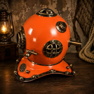 Réplique du casque de plongée Mark V de la marine américaine, casque de plongée en eau profonde, décoration nautique maritime, objet de collection de style vintage, thème océanique - Product Image 2