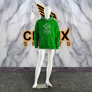 Sudadera con Capucha Personalizada para Hombre CLOVIX SPORTS, 100% Algodón, Diseño con Bordado y Estampado Puff, Fabricante de Sudaderas al por Mayor - Product Image 3