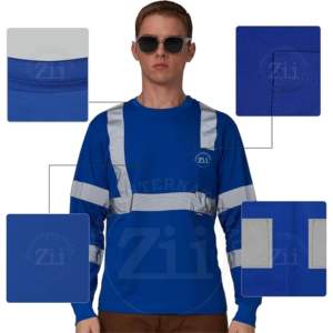 Camisetas de Seguridad Reflectantes con LED, Impermeables, de Alta Visibilidad, ANSI Clase 1, Ligeras, de Secado Rápido y Transpirables, para Trabajo, 100% - Product Image 2