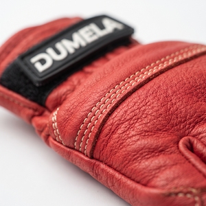 Gants de moto en cuir Dumela à doigts entiers, rouge, avec support de poignet, gants de cyclisme sportifs, respirants, pour toutes les saisons - Product Image 2