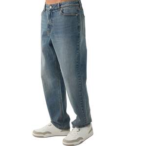 Jeans de Mezclilla Premium al por Mayor, Personalizados, Estilo Desgastado, Pierna Ancha, Cintura Alta, Corte Regular, Casual Elegante, Transpirables y a la Moda - Product Image 3