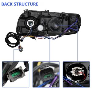 Paires de phares halogènes/xénon pour Peterbilt 388 389 2008-2018, côté gauche/conducteur et côté droit/passager - Product Image 4