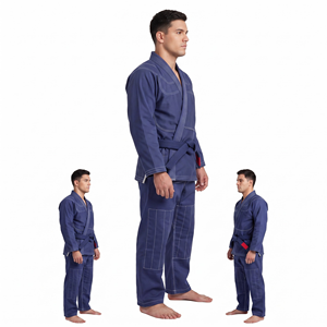 Kimono d'arts martiaux léger unisexe - Uniforme d'entraînement avec genoux renforcés - Product Image 3