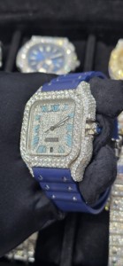 Reloj de Diamantes Moissanite Premium Diseñado para Hombres que Valoran la Calidad, la Sofisticación y una Fuerte Presencia en el Mundo de los Accesorios de Lujo - Product Image 5