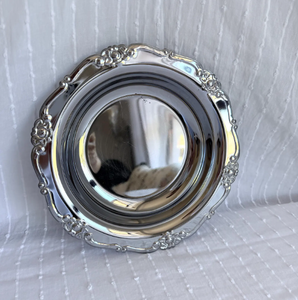 Magnifique plateau de service ovale en argent, couleur argent, personnalisé, pour le thé et le café, idéal pour les mariages et les réceptions. - Product Image 6