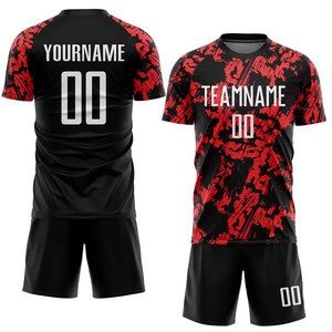ชุดเสื้อและกางเกงฟุตบอลสีพื้น แบบพิมพ์ลายด้วยความร้อน สำหรับผู้ใหญ่ คุณภาพสูง แห้งเร็ว ระบายอากาศได้ดี - Product Image 2