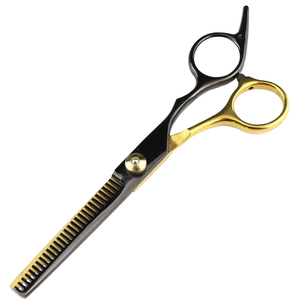 Ciseaux professionnels à effiler les cheveux de 6 pouces en acier inoxydable, ciseaux texturisants personnalisables avec logo pour barbier et salon de coiffure, outils de coiffure OEM - Product Image 5