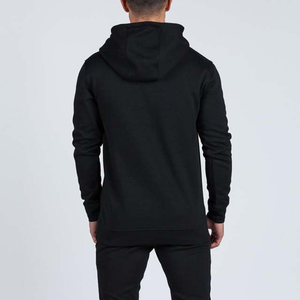 Sweat à capuche noir respirant pour homme 2024, vêtements de sport décontractés avec impression de logo personnalisé, motif, taille plus, adulte - Product Image 2