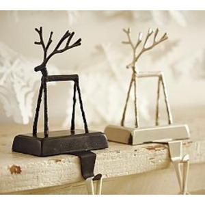 Support de chaussette de Noël en métal en forme de cerf, artisanat décoratif, crochet de suspension, style classique, ensembles cadeaux de supports de chaussettes de Noël - Product Image 6