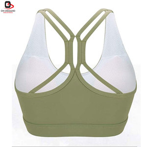 Soutien-gorge de sport personnalisé OEM ODM avec logo, rembourré, pour femme, confortable et offrant un bon maintien, fournisseur d'articles de sport - Product Image 5